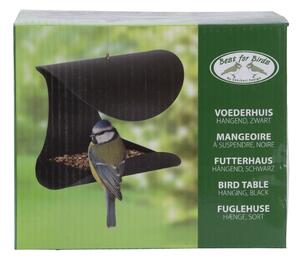 Hrănitor suspendat pentru păsări Esschert Design Sleek, negru
