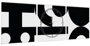 Tablou - Abstracție geometrică N⁰3 (cu ceas) (90x30 cm)