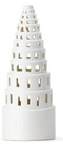 Sfeșnic de Crăciun din ceramică Kähler Design Lighthouse, ø 9 cm, alb