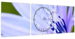 Tablou - Floare (cu ceas) (90x30 cm)