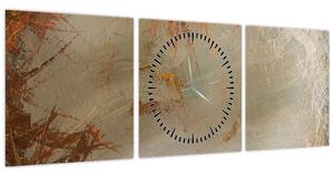 Tablou - Abstract texturat (cu ceas) (90x30 cm)