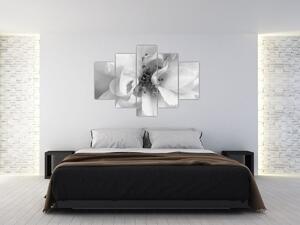 Tablou - Floare,alb-negru (150x105 cm)