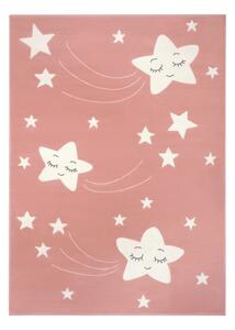 Covor pentru copii Hanse Home Adventures Stardust, 80 x 150 cm, roz