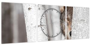 Tablou - Lup (cu ceas) (90x30 cm)
