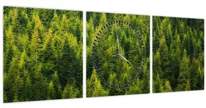 Tablou - Pădure deasă (cu ceas) (90x30 cm)