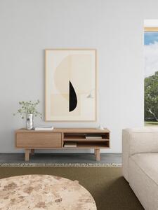 Comoda TV Lamberth, Alb, 50x160x40 cm