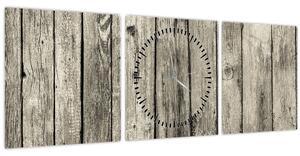 Tablou - Lemn (cu ceas) (90x30 cm)