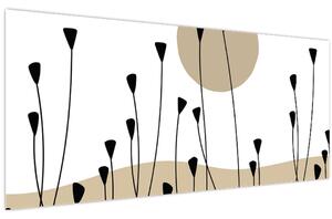 Tablou - Pajiște grafică N⁰2 (120x50 cm)