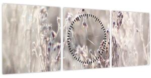 Tablou - Plante (cu ceas) (90x30 cm)