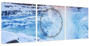 Tablou - Cascade reci (cu ceas) (90x30 cm)
