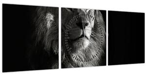 Tablou - Leu (cu ceas) (90x30 cm)