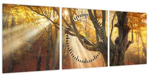 Tablou - Lumina de toamnă (cu ceas) (90x30 cm)