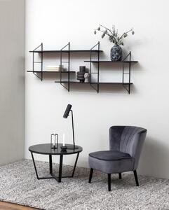 Masuta de cafea Amble, Negru, 44x77x77 cm