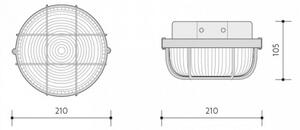 Exterior Plafoniera 1xE27/100W/230V