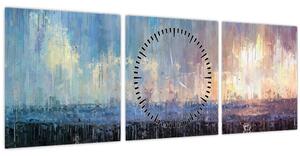 Tablou - Abstract (cu ceas) (90x30 cm)