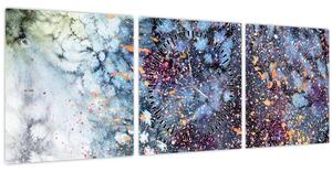 Tablou - Abstract (cu ceas) (90x30 cm)