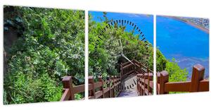 Tablou - Panorama (cu ceas) (90x30 cm)
