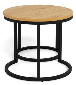 Set 2 piese Masute de cafea Spiro, Natural, 40x45x45 cm