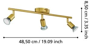 Spot LED Eglo 33186 BUZZ-LED 3xGU10/2,8W/230V 3000K auriu