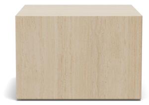 Set 2 piese Masute de cafea Dice, Travertin, 40x58x58 cm