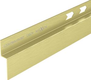 Mexen Line-B listă frontală de rigolă 130 cm, auriu periat - 185503130U