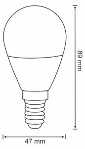 RGB LED Bec dimmabil G45 E14/5,5W/230V 2700-6500K Wi-fi Tuya