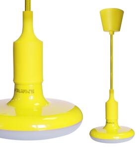 Candelabru LED pe cablu 1xE27/15W/230V 6000K galben