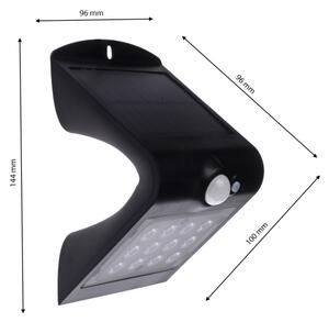Lumină solară LED cu senzor mișcare LED/1,5W/1200mAh 3,7V IP65