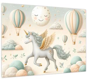 Tablou - Unicorn fericit (70x50 cm)