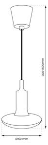 Candelabru LED pe cablu 1xE27/15W/230V 6000K galben