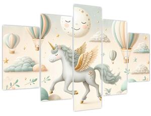 Tablou - Unicorn fericit (150x105 cm)