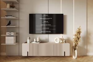 Dulap TV Malmi 150 cm suspendată - cașmir / negru