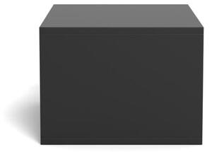 Noptiera Cholet, Negru, 24.5x50x35 cm