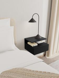 Noptiera Ashlan, Negru, 22.5x35x32 cm
