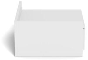 Noptiera Ashlan, Alb, 16.5x40x32 cm