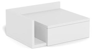 Noptiera Ashlan, Alb, 16.5x40x32 cm