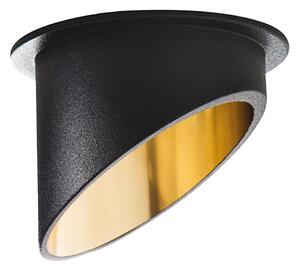 Corp de iluminat încastrat SPAG GU10/35W negru/auriu Kanlux 27324
