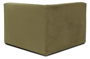 Modul pentru canapea verde din catifea reiată Sting - Scandic