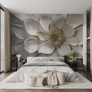 Tapet Sculptură florală, Fototapet 3D, Fototapet 3D Flori, w09777 : Uwalls.ro