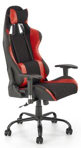 Scaun gaming Amony cu cotiere - roșu / negru