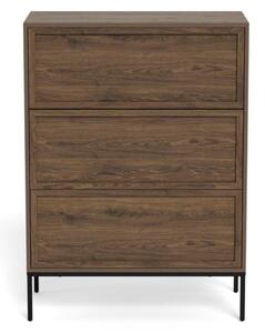 Comoda Palmdale, Gri, 110x80x40 cm