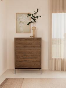 Comoda Palmdale, Gri, 110x80x40 cm