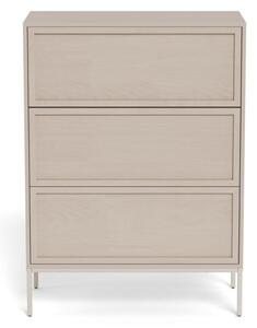 Comoda Palmdale V1, Gri, 110x80x40 cm