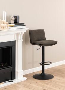 Scaun de bar Flynn V1, Gri, 107x44x53 cm