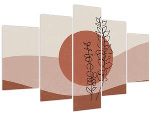 Tablou - Boho frunze N⁰1 (150x105 cm)