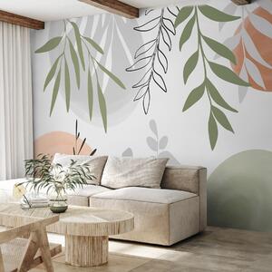 Tapet Vegetație abstractă, Imagini de fundal unice, w05506 : Uwalls.ro