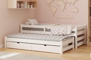 Pat Alis 80x180 copii extensibil - culoare alb