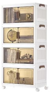 Set de Cutii de Depozitare Dennys, Alb, 55x31x111 cm