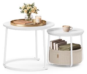 Set 2 piese Masute de cafea Lilea, Mat, 60x60x48 cm