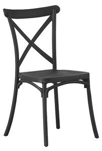 Scaun de bucatarie, stil clasic, inaltime 88 cm, polipropilena, negru